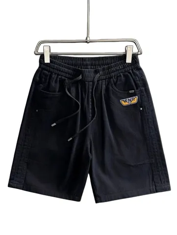 Fendi Shorts - Black Pocket Logo