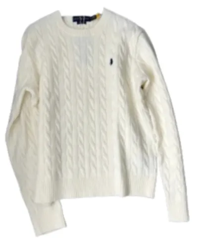 Ralph Lauren Sweater - Cream Cable Knit, Cotton