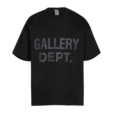 Gallery Dept Tee - Black Tonal Logo