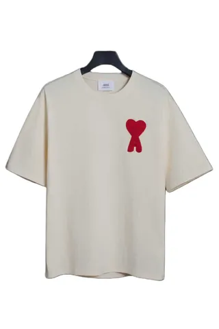 Ami Tee - Stone Red Heart