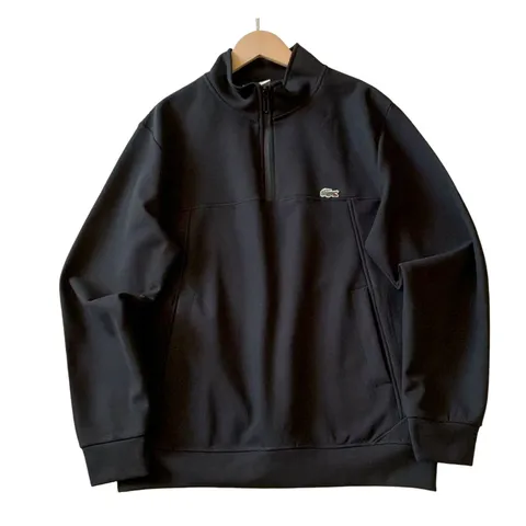 Lacoste Hoodie - Black Half-Zip