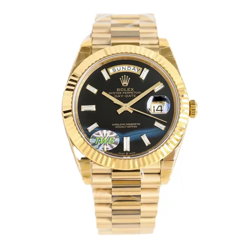 Rolex [Oyster Perpetual Day-Date] - Day-Date Gold Black Dial