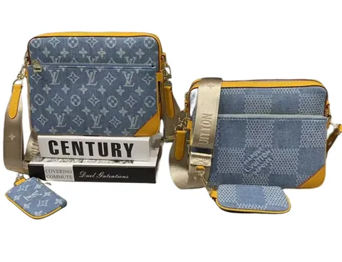Louis Vuitton Bag - Denim Messenger Set