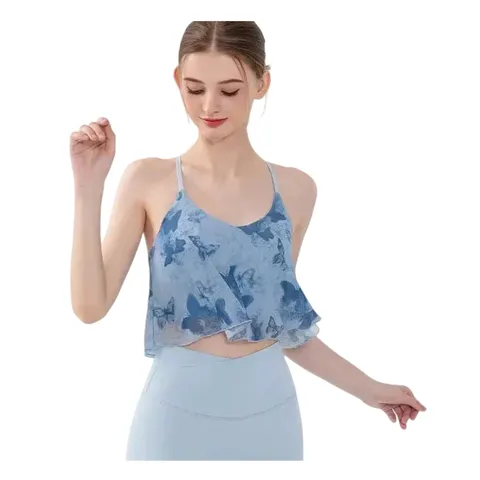 Alo Vest - Blue Print Flowy Top