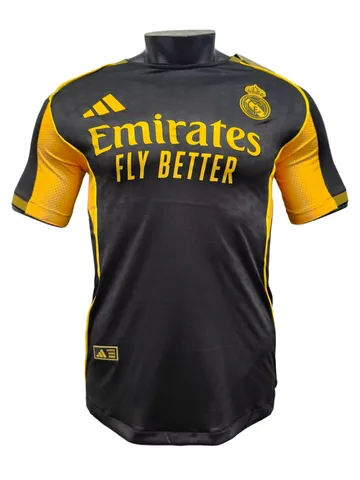 Real Madrid Special Edition Jersey Player Version - Black & Yellow