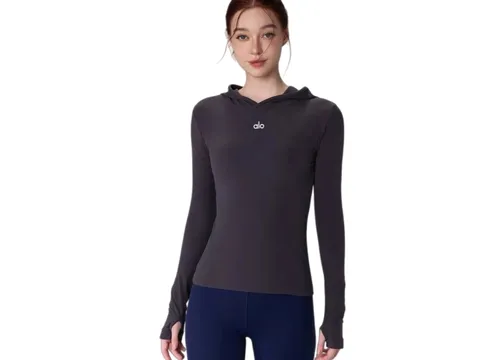 Alo Hoodie - Charcoal Hooded Top