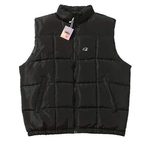 Corteiz Vest Top - Black Puffer Vest