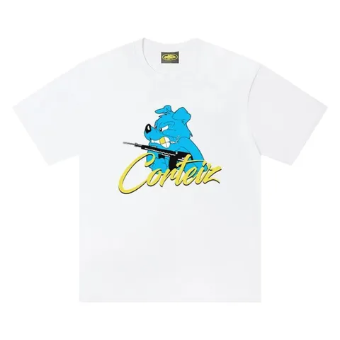 Corteiz Tee - White Teal Mascot