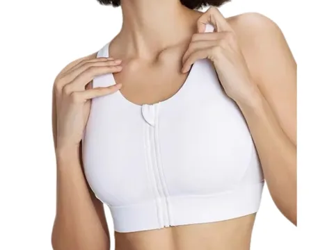 Alo Vest - White Zip Bra