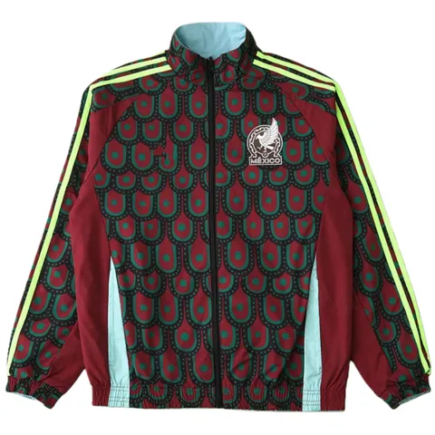 2425 Mexico Wear on both sides windbreaker - Maroon Pattern