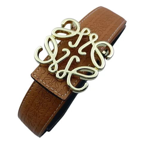 Loewe Belt - Tan Gold Anagram