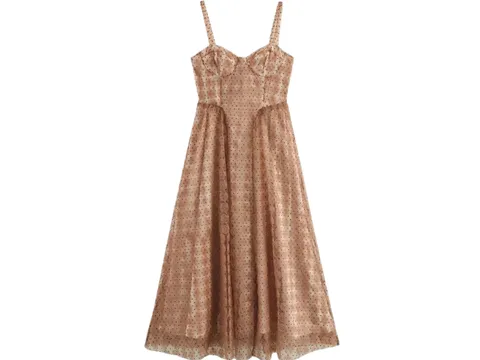 Zara Dress - Brown Lace Midi