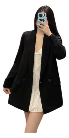 Zara Suit - Black Relaxed Blazer