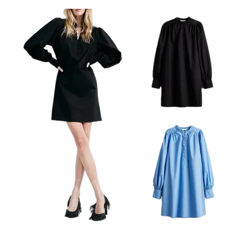 Zara Dress - Long Sleeve Mini Multi-Colour II