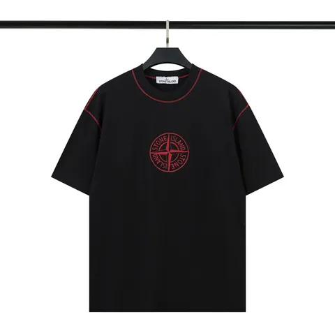 Stone Island Tee - Black Red Compass
