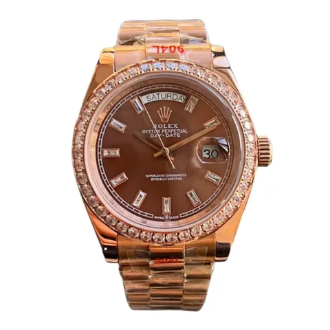 Rolex [Oyster Perpetual Day-Date] - Day-Date Rose Gold Diamond