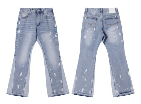 Gallery Dept Jeans - Light Wash Paint Flare