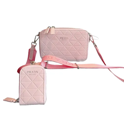 Prada Bag - Pink Quilted Camera Bag