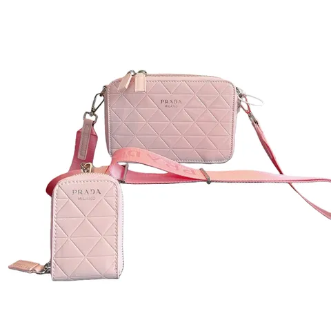 Prada Bag - Pink Quilted Camera Bag