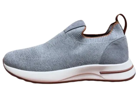 Loro Piana Shoes - Grey Knit Slip-On