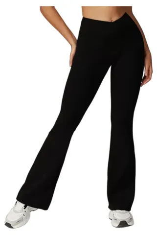 Alo Pants - Black V-Waist Flare