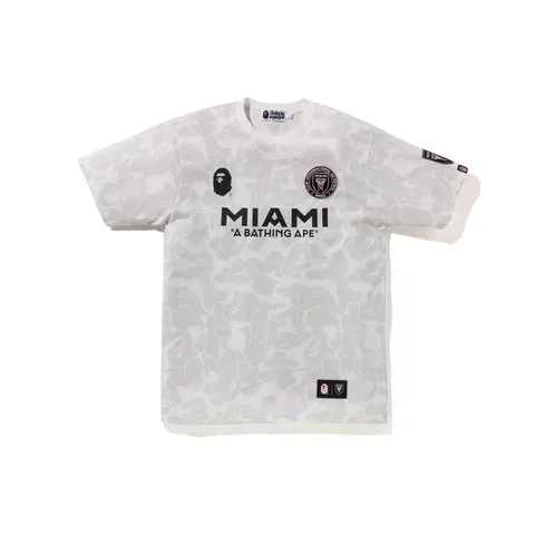 Bape Tee - White Camo Miami