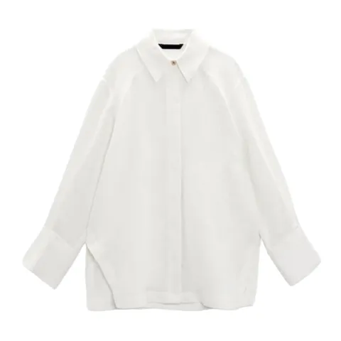 Zara Shirt - White Oversized, Linen II