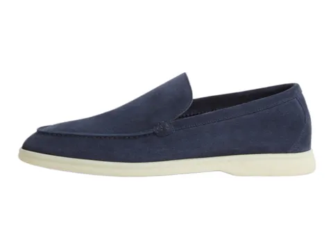 Loro Piana Shoes - Navy Suede Loafer