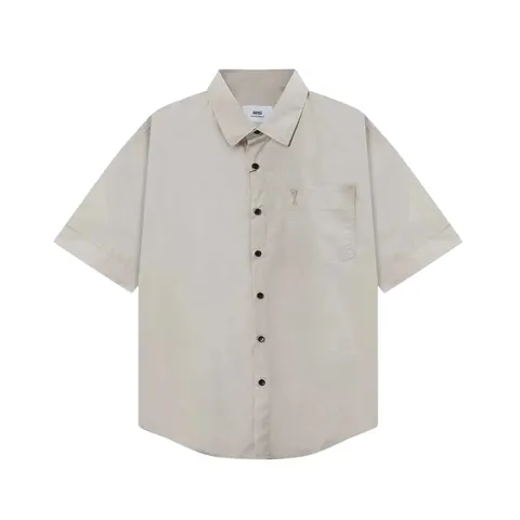 Ami Shirt - Stone Short-Sleeve