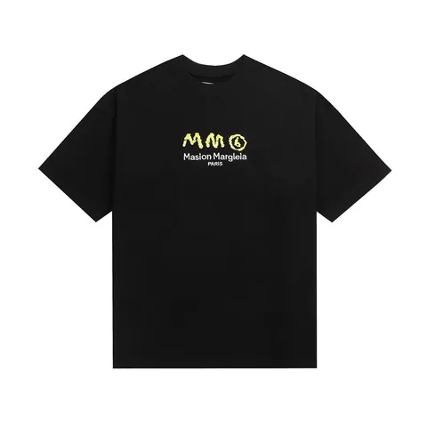 Maison Margiela Tee - Black Yellow MM6