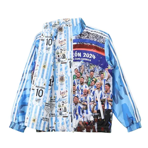 2425 Argentina Wear on both sides windbreaker - White Messi Print