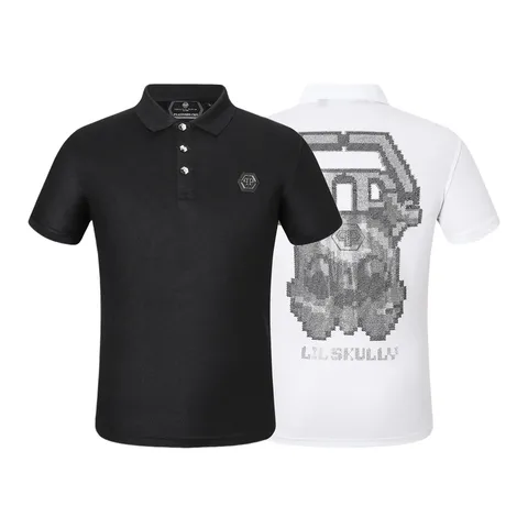 PP Tee - Black Rhinestone Polo