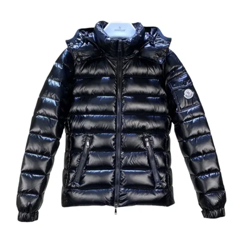 Moncler Down Jacket - Navy Glossy Hooded