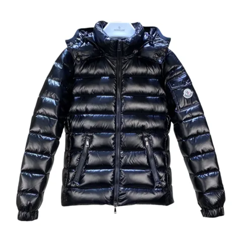 Moncler Down Jacket - Navy Glossy Hooded