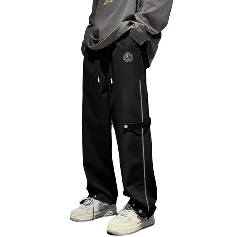 Stone Island Pants - Black Reflective Track