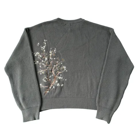 Derschutze Sweater - Grey Floral Knit