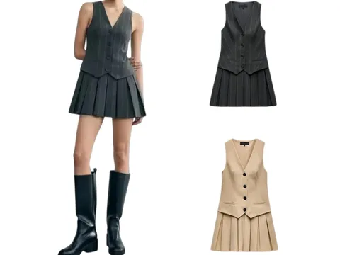 Zara Dress - Vest Mini Multi-Colour
