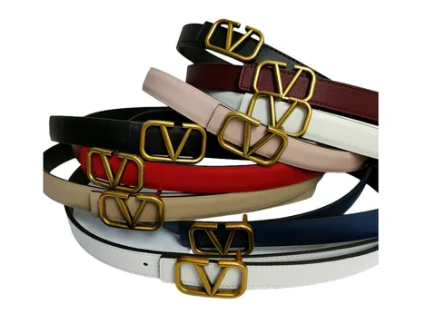 Valentino Belt - VLogo Belt Multi-Colour
