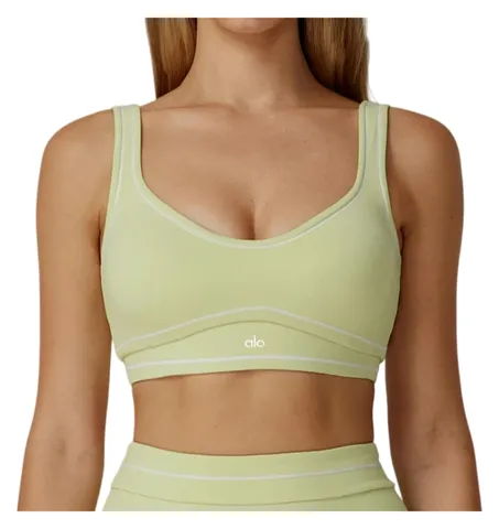 Alo Set - Pistachio Bra & Shorts