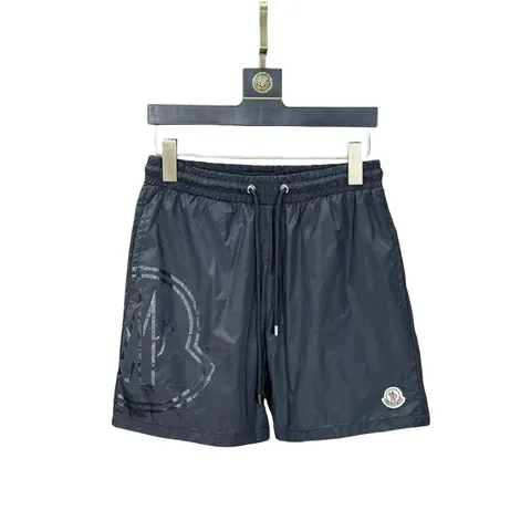 Moncler Shorts - Navy Big Logo Swim