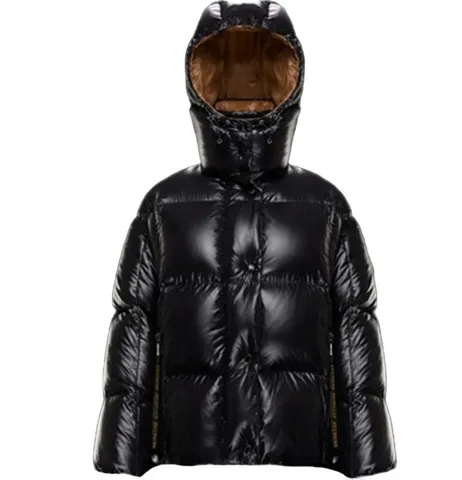Moncler Down Jacket - Black Glossy Hooded II