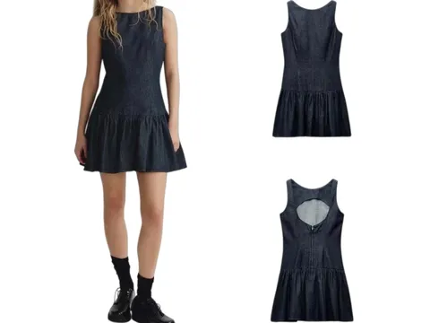 Zara Dress - Navy Denim Mini