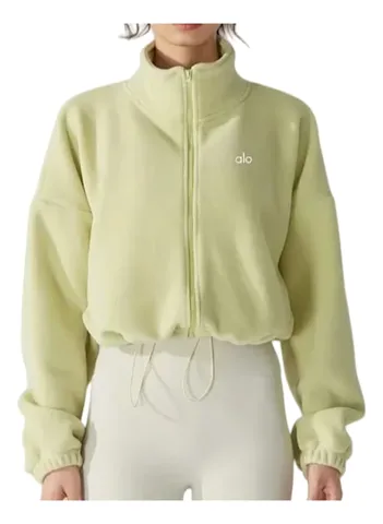 Alo Coat - Pale Yellow Fleece