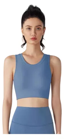 Alo Vest - Blue Crop Tank