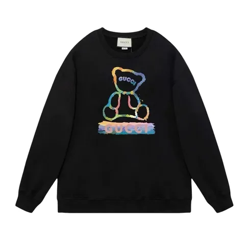 Gucci Hoodie - Black Rainbow Bear