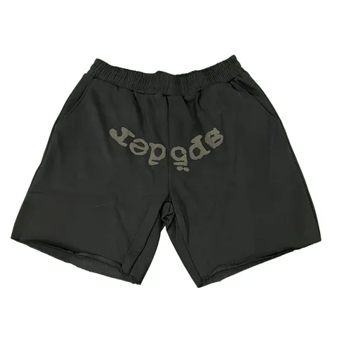 Sp5der Shorts - Black Tonal Logo