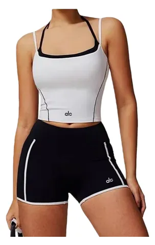 Alo Vest - White & Black Halter