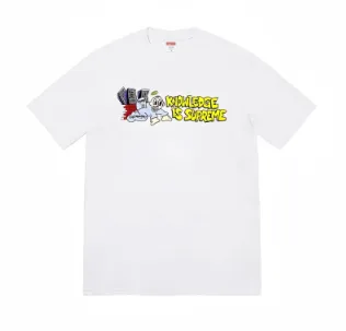 Supreme Tee - White Cartoon Logo