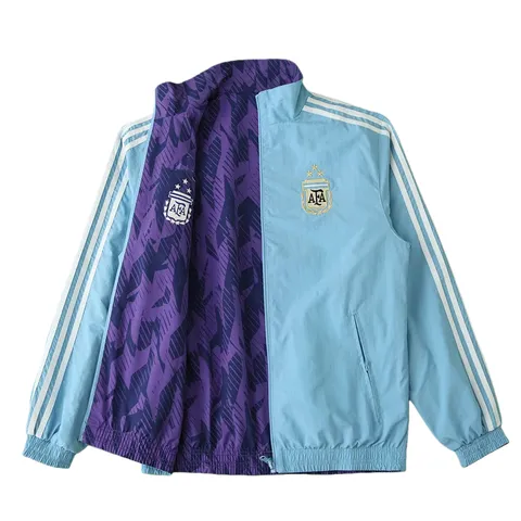 2425 Argentina Wear on both sides windbreaker - Sky Blue & Purple