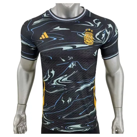 Argentina Special Edition Jersey Player Version - Black Swirl